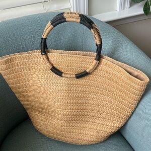 Miztique Straw Summer Beach Bag 20”x12”